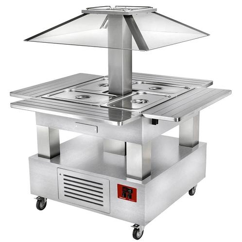 Gekoeld Buffet | GOURMET LINE | Hout/RVS | 4x 1/1 GN |, Zakelijke goederen, Horeca | Keukenapparatuur, Nieuw in verpakking, Verzenden