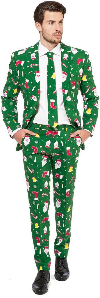 OppoSuits Santaboss Kostuum maat Maat 56/58 (XL) Heren, Kleding | Heren, Kostuums en vesten, Groen, Nieuw, Maat 56/58 (XL), Verzenden