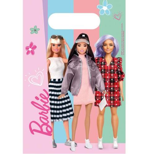 Barbie Uitdeelzakjes 23,6cm 8st, Hobby en Vrije tijd, Feestartikelen, Nieuw, Verzenden