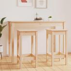 vidaXL Barstoelen 2 st 40x40x78 cm massief grenenhout, Huis en Inrichting, Stoelen, Verzenden, Nieuw