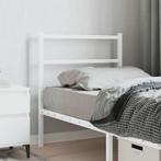 vidaXL Tête de lit métal blanc 80 cm, Maison & Meubles, Neuf, Verzenden