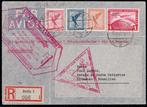 Duitse Rijk 1933 - Luchtschip Zeppelin Chicago reis 1933, Postzegels en Munten, Postzegels | Europa | Duitsland, Gestempeld