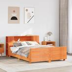 vidaXL Bedframe zonder matras massief grenenhout wasbruin, Verzenden, Nieuw