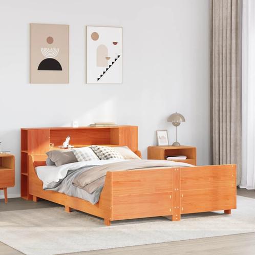 vidaXL Bedframe zonder matras massief grenenhout wasbruin, Huis en Inrichting, Slaapkamer | Bedden, Nieuw, Verzenden