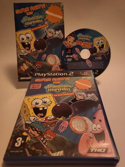 Super Party met SpongeBob SquarePants & Vrienden PS2, Games en Spelcomputers, Games | Sony PlayStation 2, Zo goed als nieuw, Ophalen of Verzenden