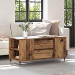 vidaXL Salontafel with Drawer Oud hout 102 x 44.5 x 50 cm, Huis en Inrichting, Verzenden, Nieuw