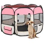 vidaXL Parc pour chiens pliable avec sac de transport, Verzenden, Neuf