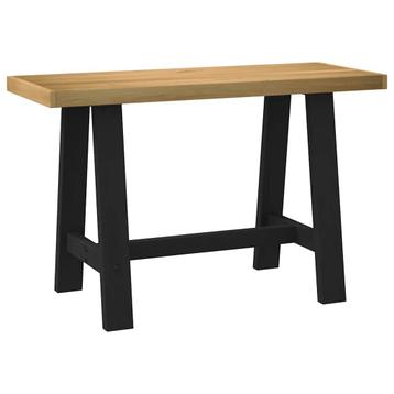 vidaXL Bureau NOAIN A-vormige poten 120x50x75 cm massief, Verzenden