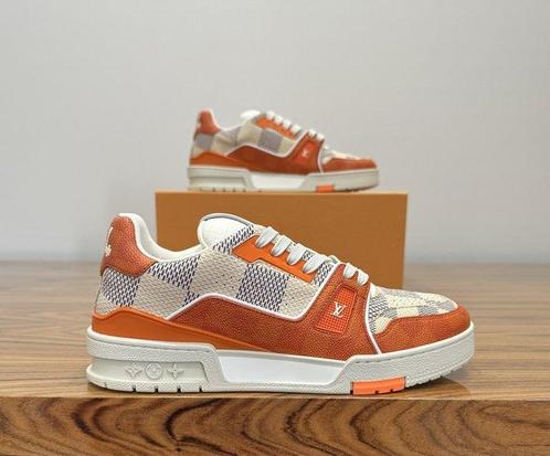 Louis Vuitton - LV Trainer Damier Orange - Sneakers - Taille, Kleding | Heren, Schoenen