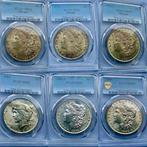 Verenigde Staten. A Collection of 6x PCGS Certified Silver
