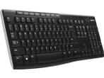 Logitech -  Draadloos Toetsenbord K270 Azerty Zwart, Verzenden, Logitech, Draadloos, Nieuw