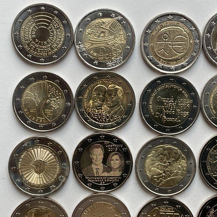 Europa. 2 Euro 2007/2024 (25 munten) (Zonder Minimumprijs), Postzegels en Munten, Munten | Europa | Euromunten