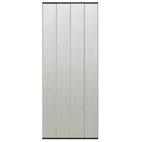 vidaXL Vliegengordijn 100x220 cm polyester mesh zwart, Doe-het-zelf en Bouw, Deuren en Vliegenramen, Nieuw, Verzenden