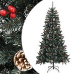 vidaXL Kunstkerstboom met standaard 210 cm PVC groen, Diversen, Verzenden, Nieuw