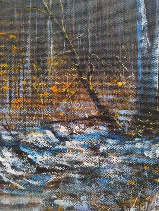 Piotr Sujka (XXI) - Wieczorem, Antiquités & Art, Art | Peinture | Classique