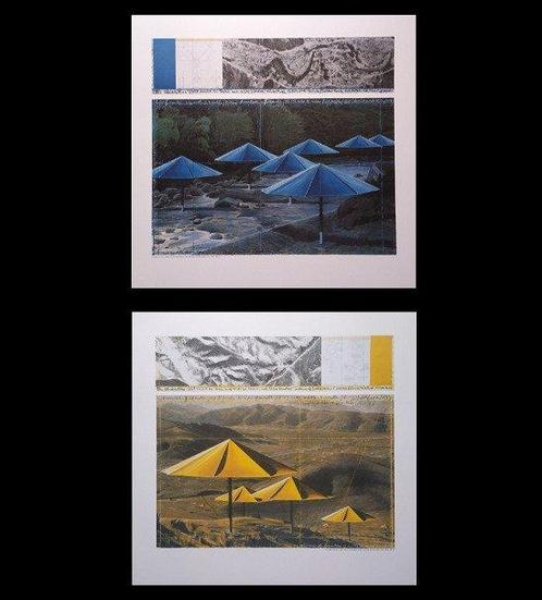 Christo (1935-2020) (after) - The Umbrellas, Project for, Antiek en Kunst, Kunst | Tekeningen en Fotografie