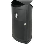 Afvalbak | Staal | Zwart | 60L | Open | 495x500x960(h)mm, Verzenden