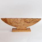 Kaarsenstandaard met oor - Zwart-wit ebbenhout