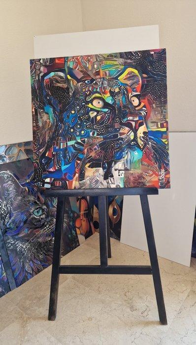 Lea Roche - LEO GYPSY - NO RESERVE, Antiek en Kunst, Kunst | Schilderijen | Modern