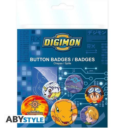 Digimon Tai & Matt Badge Pack (6x), Verzamelen, Film en Tv, Ophalen of Verzenden