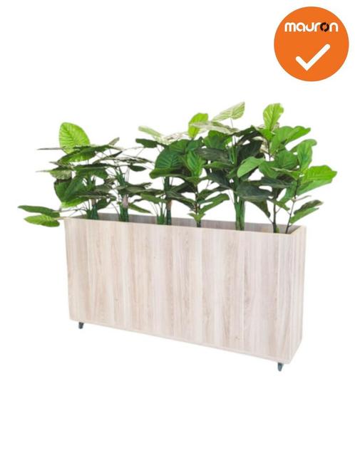 Verrijdbare plantenbak - 160x80cm - Scandinavisch eiken, Zakelijke goederen, Kantoor en Winkelinrichting | Kantoormeubilair en Inrichting