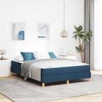 vidaXL Boxspring bed Blauw en Bruin 160 x 200 cm, Huis en Inrichting, Slaapkamer | Bedden, Verzenden, Nieuw