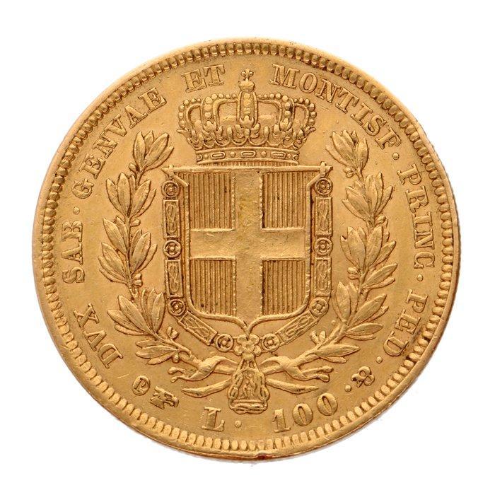 Italie, Royaume de Sardaigne Carlo Alberto. 100 Lire 1835 P, Postzegels en Munten, Munten | Europa | Niet-Euromunten