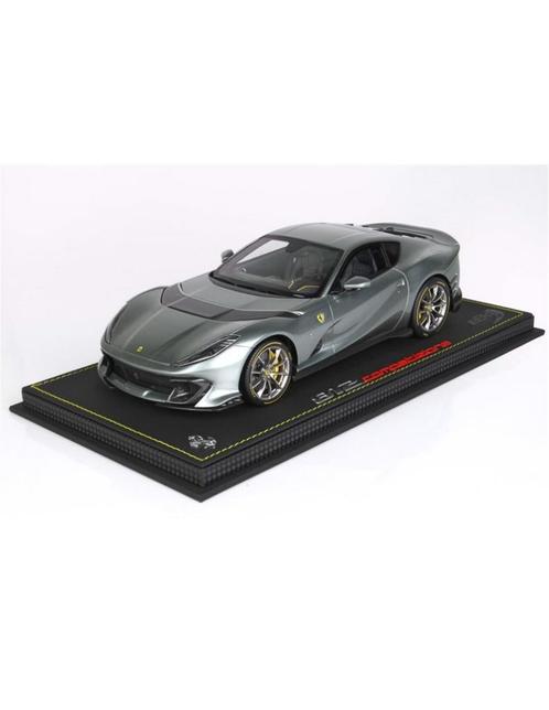 2021 FERRARI 812 COMPETIZIONE COBURN GREY BBR MODEL CAR, Hobby en Vrije tijd, Modelauto's | 1:18