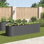 vidaXL Plantenbak verhoogd 320x80x81 cm gegalvaniseerd staal, Tuin en Terras, Verzenden, Nieuw
