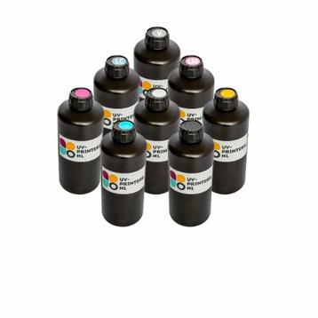 Complete kleuren set UV-inkt voor UV-printer 8x1000ml beschikbaar voor biedingen