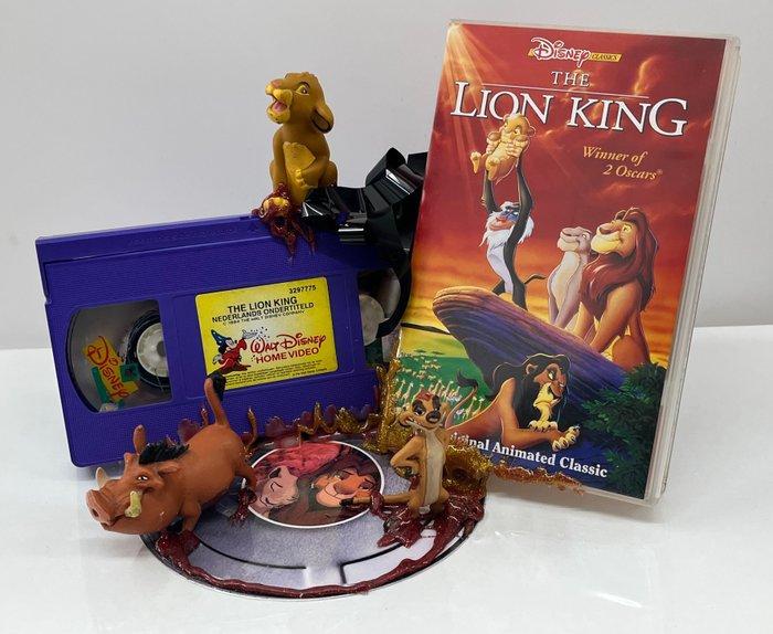 Alvin Silvrants - sculptuur, Vintage VHS The Lion King Lamp, Verzamelen, Disney