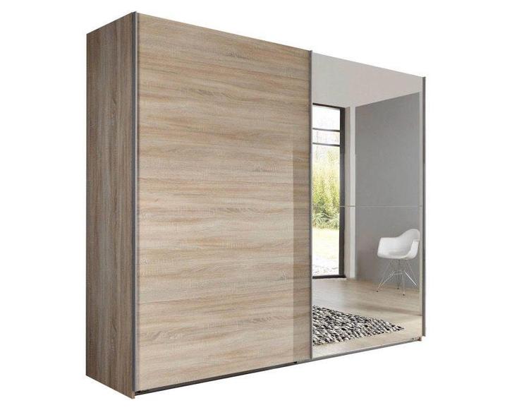 Zweefdeurkast Vita Ruw Eiken - 150cm breed, Huis en Inrichting, Kasten | Overige