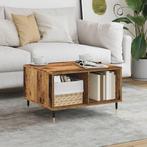 vidaXL Salontafel 60x50x36,5 cm bewerkt hout oud houtkleurig, Huis en Inrichting, Verzenden, Nieuw