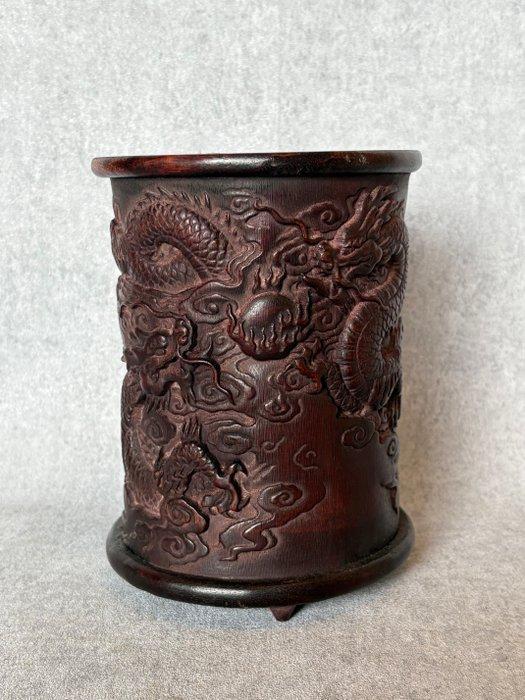 Bruhspot draak - Hout, Bamboe - China - Eind 20e eeuw, Antiek en Kunst, Antiek | Overige Antiek