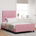 vidaXL Bed Frame Roze 120x190 cm Fluweel, Verzenden, Nieuw