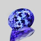 1 pcs Violet, Blauw Tanzaniet - 6.27 ct - Gemological, Nieuw