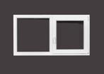 PVC raam vast-draaikiep b150xh80 cm Wit, Doe-het-zelf en Bouw, Glas en Ramen, Nieuw, 120 tot 160 cm, Dubbelglas, Ophalen of Verzenden