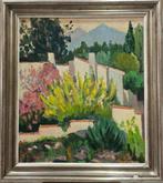 French School (XX) - Houses and flowers, Antiek en Kunst