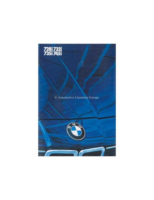 1984 BMW 7 SERIE BROCHURE DUITS, Livres, Autos | Brochures & Magazines