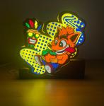 Op maat gemaakte kleurrijke gaminglampen – Set van 2 –