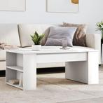 vidaXL Salontafel 102x55x42 cm bewerkt hout wit, Huis en Inrichting, Tafels | Salontafels, Verzenden, Nieuw