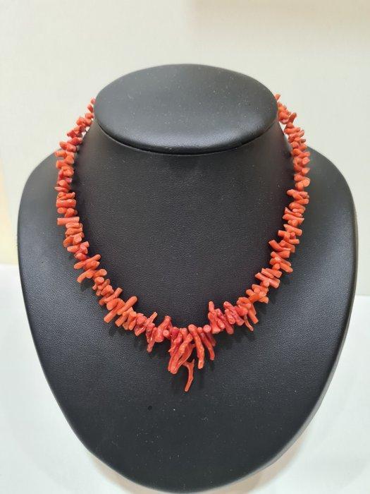 koraal - Ketting - koraal ketting, Antiquités & Art, Curiosités & Brocante