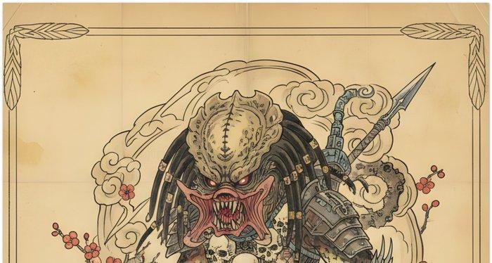 ssick lab - cacciatore tra i ciliegi, Antiek en Kunst, Kunst | Designobjecten