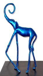 Abdoulaye Derme - sculptuur, Eléphant - 41 cm - Koud geverfd