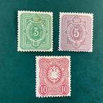 Empire allemand 1875/1879 - 3, 5 et 10 pfennigs - enseigne, Postzegels en Munten, Gestempeld
