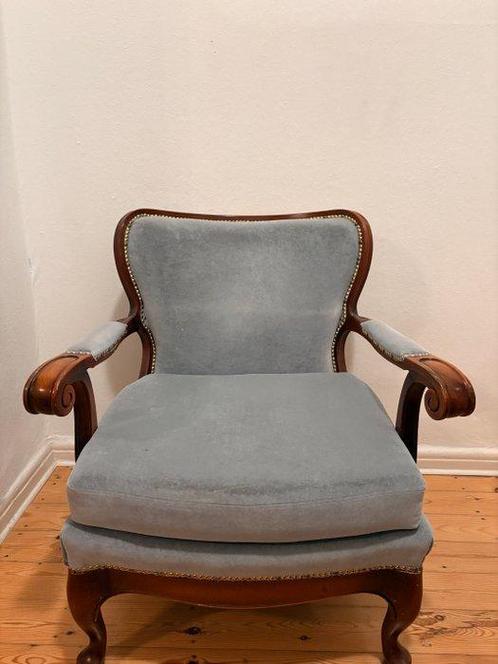 Fauteuil - Fluweel, Antiek en Kunst, Antiek | Overige Antiek