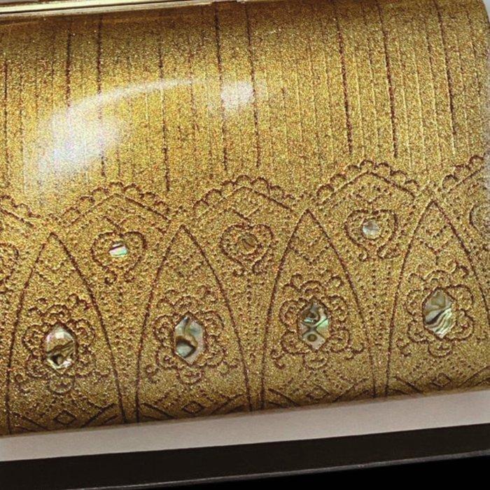 Japanse vintage zori- en tassen-set met parelmoer-inleg -, Antiquités & Art, Antiquités | Autres Antiquités