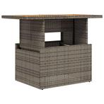 Tuintafel Grijs 100cm - Retour Deal - Perfect voor terras!, Verzenden, Nieuw, Rechthoekig, Wicker