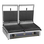 Contactgrill Panini-Double (gegroefd/gegroefd) | 3kW | met, Articles professionnels, Verzenden