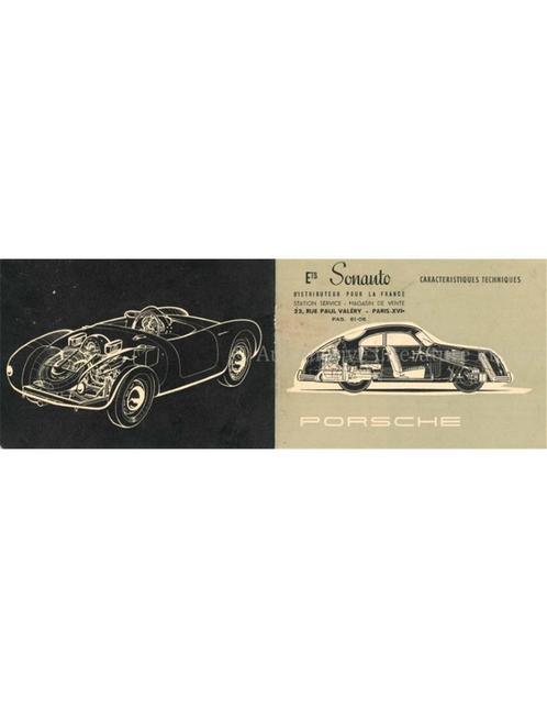 1955 PORSCHE 356 A | 550 SPYDER BROCHURE FRANS, Boeken, Auto's | Folders en Tijdschriften